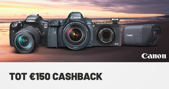 Canon - cashback op verschillende camera's